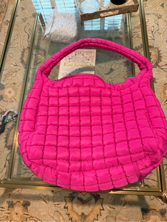 Free People Handbags - Free People Hot Pink Quilted Shoulder Bag
